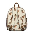 thumbnail image 3 of Dachshund Footprint Backpack Backpack for School,Cute School Bag,Schoolbag with Adjustable Shoulder Straps & Padded Back,13.8"x11.4"x6", 3 of 6