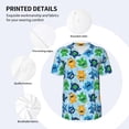 thumbnail image 3 of KLL Cartoon Monster for Men's Baseball Shirts,Short Sleeve Casual Shirts Button Down Shirt for Men Beach Summer Wedding Shirt-XX-Large, 3 of 7