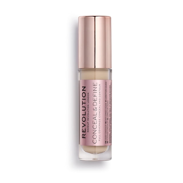 Concealer Revolution Beauty Conceal & Define C2 de color claro a claro