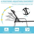 thumbnail image 3 of EROMMY Patio Chaise Lounge Chair, Set of 2 Outdoor Lounge Chairs with Adjustable Backrest, All-Weather Waterproof Upgraded Pool Lounge Chairs for Beach Yard Poolside, 3 of 16