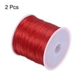 thumbnail image 3 of Unique Bargains Elastic Cord DIY Making Stretchy String Craft Wire, Burgundy, 2 Rolls, 3 of 6