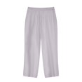 thumbnail image 7 of LYXSSBYX Womens Capris with Pockets Women Casual Solid High Waist Loose Pocket Straight Buttons Long Pants, 7 of 7