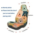 thumbnail image 3 of Balery Colorful Dogs Funda de Asiento para Auto con Diseño - Cubierta Frontal Suave y Transpirable con Protector Antideslizante- 1 Unidad, 3 of 5