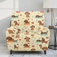 thumbnail image 2 of Xixirimido Dachshund Dog Apples Hearts Recliner Chair Covers 4-Pieces Stretch Lazy Boy Recliner Covers with Pocket Reclining Slipcovers Soft Sofa Slipcover Furniture Protector for Pets Kids, 2 of 8