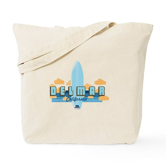 CafePress - Del Mar California. Tote Bag - Unisex Canvas Tote Bag, Beige, 1-Piece