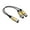 Yellow, variant on Fairnull 30cm Audio Cable Anti-winding Balanced Transmission Zinc Alloy 2 in 1 XLR Male to XLR Female Audio Extension Cord for Sound Console