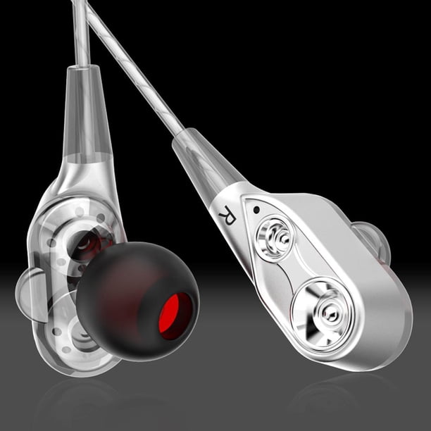 Auriculares Intrauditivos Doble Dinámico HiFi Macarena Deportivos 3,5 Mm Con Micrófono