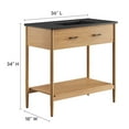 thumbnail image 3 of Modway Zaire 36" Bathroom Vanity in Natural Black, 3 of 10