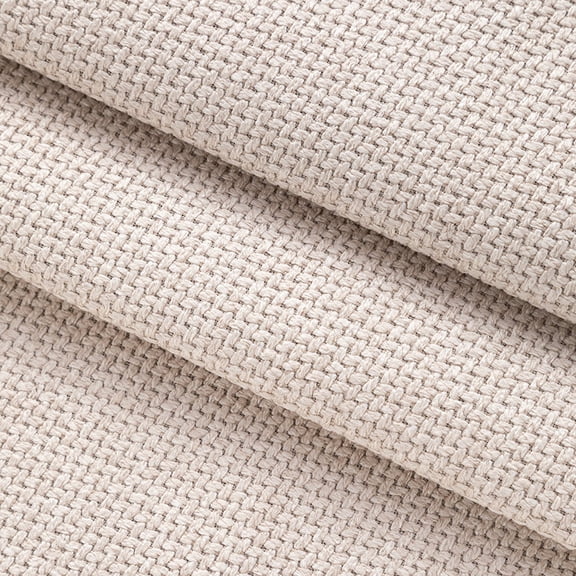 XmhyTop-A Thick Linen Type Upholstery Fabric Coarse Textured Weave Polyester Blend for Sofa Chair Couch Restoration,1 Yard,Beige