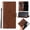 Brown, variant on Cute Butterfly Phone Case for Samsung Galaxy S24 Ultra (2024) - Lightweight Faux Leather/TPU Folio Wallet Case with View Stand / Card Slots Features, Protective Portable Cover Shell, Blue