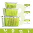 thumbnail image 4 of Organizador de nevera Fresh Container LUXEAR Produce Saver, paquete de 3, 4 of 9