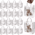 thumbnail image 1 of 30 Bolsa Regalo Con Asa Transparentes Boda Bautizo Recuerdos Xtellar plateado, 1 of 3