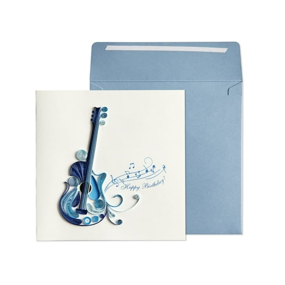 NIQUEA.D, Guitar Quilling Birthday Card