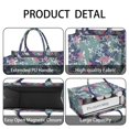 thumbnail image 4 of Large Capacity Tote Bag,Pioneer Flower Floral Print Pattern Handbag Fashion Luxury Tote Bag,15.7"x13"x 5.1" Inches,Laptop Compatible, 4 of 6