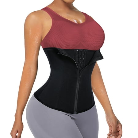 

Junlan Women Tummy Control Shapewear Waist Trainer Body Shaper Underbust Cincher Corset Workout Fitness Weight Loss Girdle(Black X-Large)