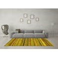 thumbnail image 3 of Ahgly Company Machine Washable Indoor Rectangle Abstract Yellow Modern Area Rugs, 2' x 3', 3 of 4