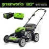 Greenworks PRO 80V 21-inch Brushless Lawn Mower with 4.0 Ah Battery and Charger, 2501202