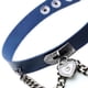 thumbnail image 3 of Minnieouse Punk PU cuero gargantilla cadena colgante corazón collares mujeres niñas gargantilla señora regalo joyería Ropa, zapatos y accesorios Miscelánea Azul profundo Minnieouse PS11278-13, 3 of 6