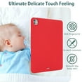 thumbnail image 4 of Allytechgroup iPad Air 13 Inch M2 Case 2024, Ultra Slim Thin Lightweight Soft Silicone Back Shell Bumper Shockproof Protective Case Cover for Apple iPad Air 13 Inch M4 2024, Red, 4 of 8