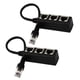 thumbnail image 1 of Divisor de red LAN Ethernet de 2 piezas Adaptador de 3 vías Convertidor de 3 puertos 1 a 3 Negro Hugo Adaptador divisor, 1 of 9
