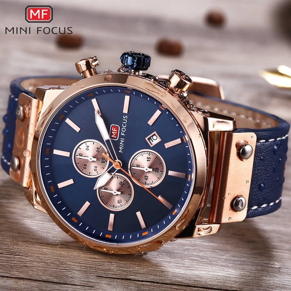 Mini Focus Fashion Watch Men Waterproof Leather Strap Wristwatch Quartz Luxury Brand Reloj Hombre Montre Homme Relogio Masculino 0110
