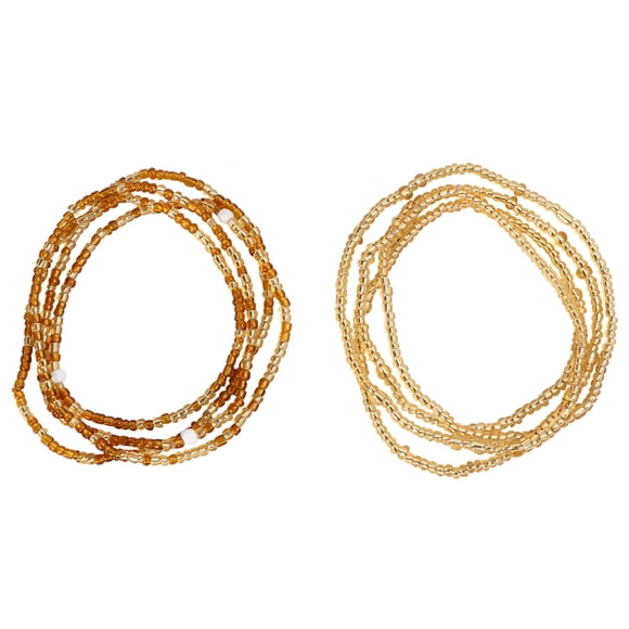 GOOHOCHY Cadenas de cintura hechas à Main avec Tasses de Jeu, Décorations pour l'Extérieur, joyas de bikini pour Femme (color café)
