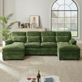 thumbnail image 3 of Tornama Linen Storage Chaise and Pocket Sectional Sofa, Gree, 3 of 9