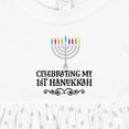 thumbnail image 4 of Inktastic Hanukkah Babys 1st Menorah Girls Baby Dress, 4 of 5