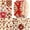 Vintage Red Rose, variant on 40Pcs Jelly Roll Fabric Strips for Quilting and Sewing, 2.6" x 20" Precut Fabric for Crafting, Vintage Red Rose Series