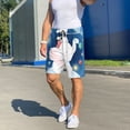 thumbnail image 7 of Kdxio Cute Little Bunny Elephant Painting A Planet Print Mens Sleep Shorts Bottoms Soft Comfy Pajama Wear Pants with Drawstring Pockets, 7 of 7