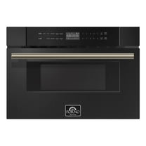 Forno Capoliveri Espresso 30-Inch Microwave Drawer, Black, 1.2 cu.ft, 1500 Watts, Built-In, Touch Control LCD Display, Auto-Touch Open/Close, 11 Power Levels, Sensor Cooking