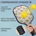 thumbnail image 2 of Pickleball Paddles Set,Pioneer Flower Floral Print Pattern Fiberglass Surface Pickleball Racket Set with 2 Indoor Outdoor Pickleball Balls and Pickleball Bag,Pickle-ball Equipment, 2 of 6
