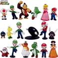 thumbnail image 2 of Figuras de acción de Super Mario Bros de PVC, 6 o 18 unidades, modelos de muñecos, Luigi, Yoshi, Donkey Kong, seta, para regalos de cumpleaños para niños, 2 of 5