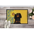 thumbnail image 2 of Summer Sunflowers Black and Tan Cavalier Spaniel Indoor or Outdoor Mat 18x27 27 in x 18 in, 2 of 5