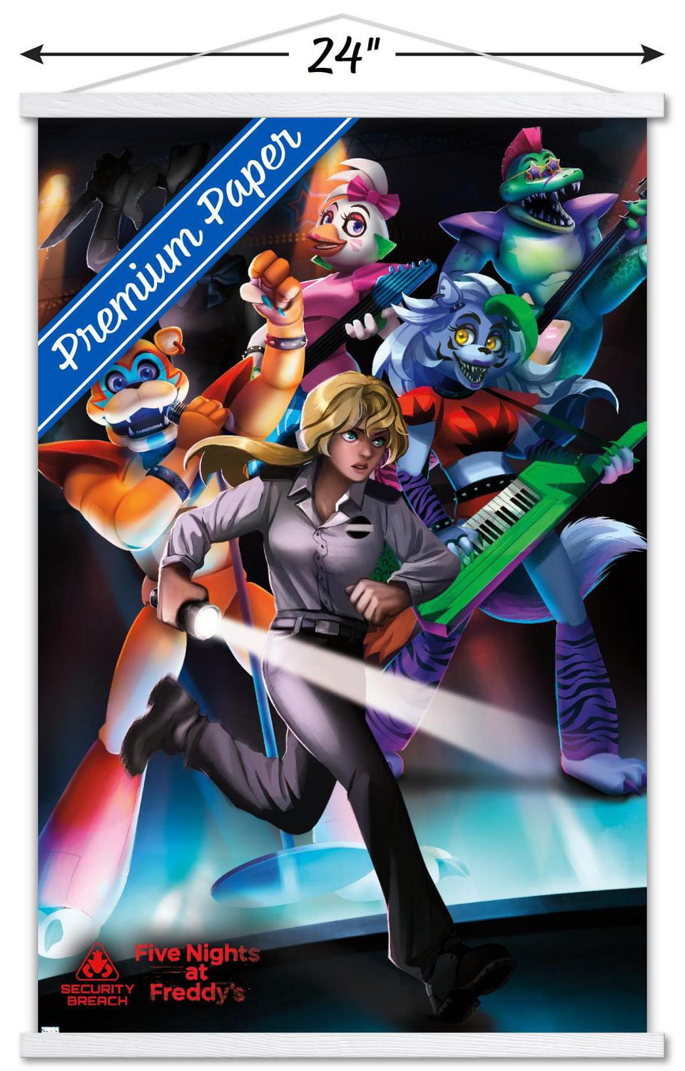 Five Nights at Freddy's: Security Breach - Group Wall Poster, 14.725" x 22.375"