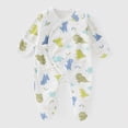 thumbnail image 2 of CAUYDY Newborn Boys Sleepers Baby Clothes 6 9 12 18 Months Preemie Long Sleeve Romper Fall Winter Infant Boy Cute Pajamas Toddler Jumpsuit Dark Blue for Sizes Newborn, 2 of 6