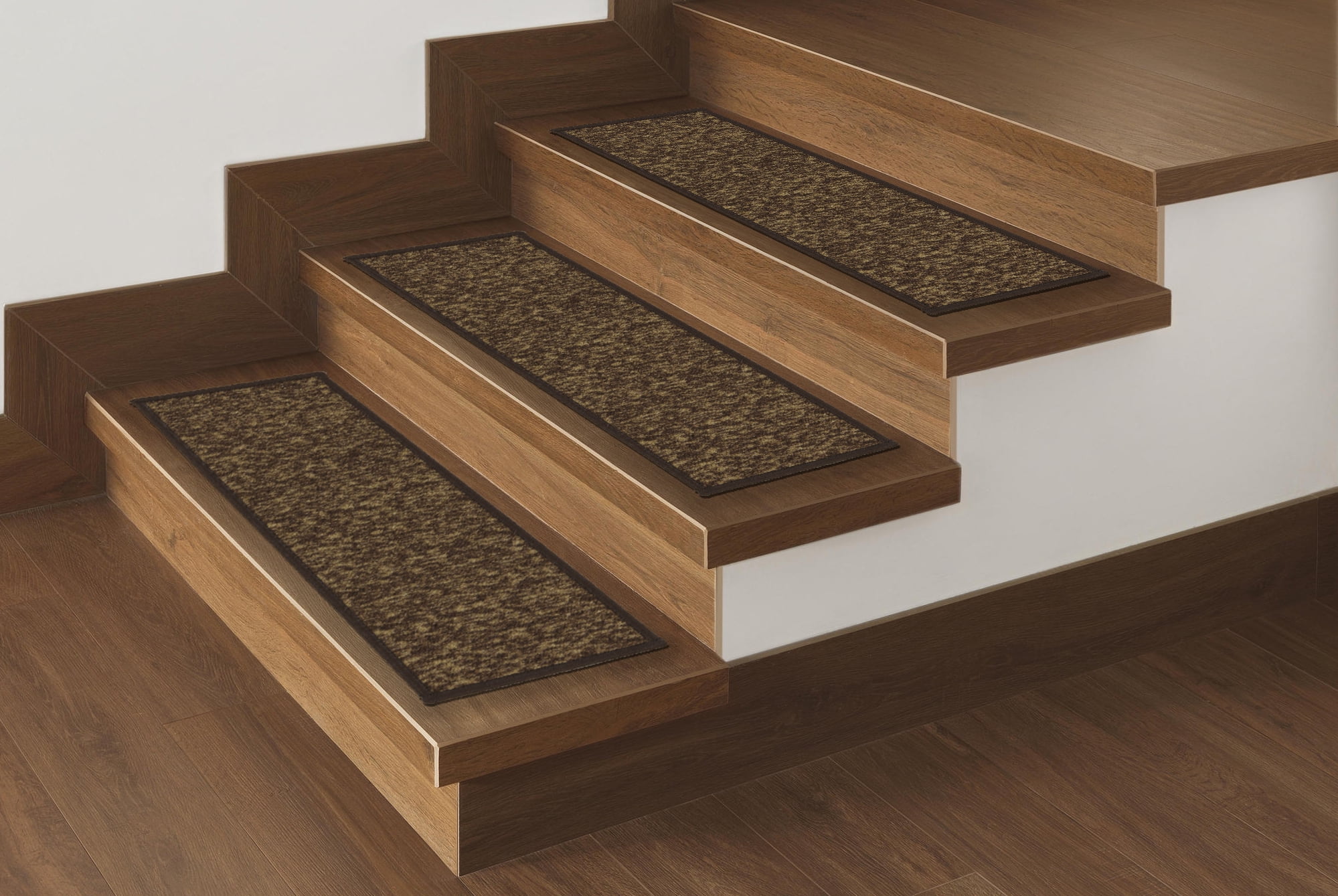 Ottomanson Soar Collection Solid NonSlip Carpet Stair Treads, 8.5" X