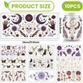thumbnail image 2 of 10 hojas de envoltura de adivinación UV DTF para vasos de vidrio de 16 oz, lunas, sol, mariposas, calcomanías de transferencia de PVC para vasos, muebles de madera y suministros mágicos., 2 of 9
