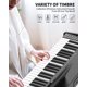 thumbnail image 4 of Teclado de piano digital Fgfdkhge de 88 teclas con soporte, pedal y auriculares, 4 of 8