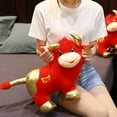 thumbnail image 6 of UDIYO Mascot Lucky Cow Ox Cattle Soft Plush Doll Toy Chinese New Year Party Decor Gift, 6 of 7