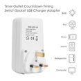 thumbnail image 2 of Timer Outlet Countdown Timing Switch Socket USB Charger Adapter (UK Plug), 2 of 9