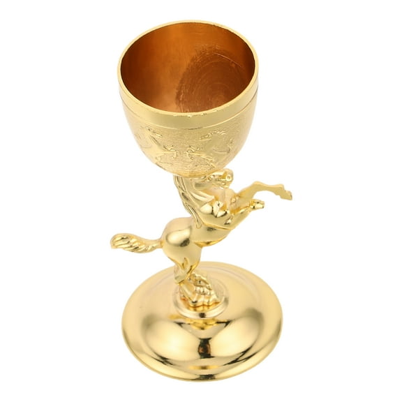Masteelf Wine Cup Retro Wine Goblet Horse Design Vintage Goblet Liquor Cup Medieval Drinking Cup Goblet Wine Accessory For Desktop Decoration