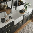 thumbnail image 5 of DeerValley Ceramic Kitchen Sink Single Bowl with Reversible Front Apron in White, 5 of 10