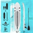 thumbnail image 6 of Arlopu Inflatable Stand up Paddle Board 11ft SUP Paddle Board Non-Slip Comfort Deck with SUP Accessories, 6 of 7