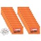thumbnail image 1 of Wodison 24 paquetes de carpetas de 3 anillas, estuche para lápices, juego a granel, bolsa de papelería para escuela, clase, oficina, color naranja, 1 of 1