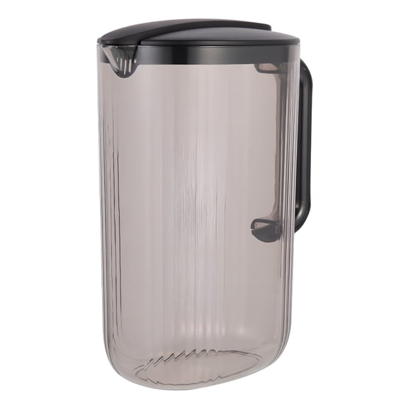 ACDANC 1 Gallon Plastic Water Pitcher with Lid and Spout,Black