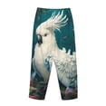 thumbnail image 3 of Lsque Tropical Parrot Floral Artwork Print Women's Pajama Pants, Lounge Pant - Comfortable Home Wear,Elastic Waistband, Stylish Design-XX-Large, 3 of 9