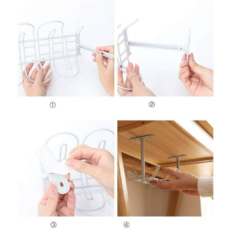 32CM Cable Management Tray Under Desk Cable Wire Table Storage Rack  Organizer