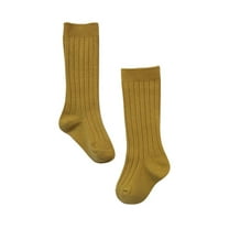 Baby Toddlers Girls MIddle Socks 1 Pack Bow Ribbed Long Stockings Ruffled Socks School Leggings Big Girls No Show Socks Socks Boys