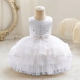 thumbnail image 2 of Bmisegm Girls Summer Dress Puffy Party Tutu Gown Birthday Celebration Performance princess Flower Girl Dress, 2 of 3